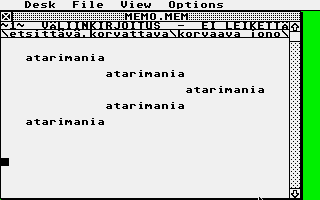 Memo atari screenshot